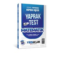 Yediiklim 2025 KPSS Genel Yetenek Matematik Çek Kopart Yaprak Test