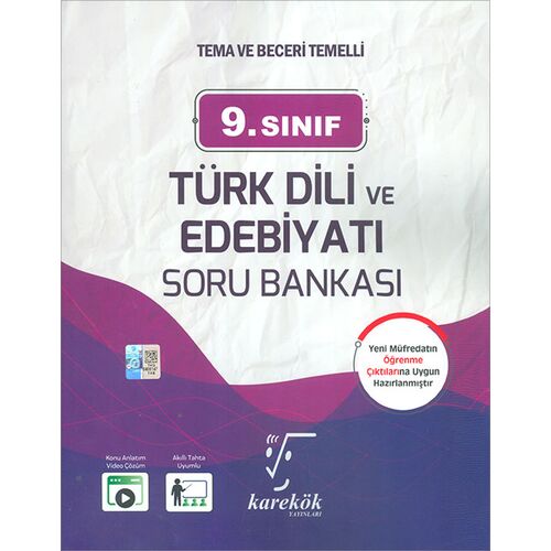 9.Sınıf Türk Dili ve Edebiyatı Soru Bankası 2025 Karekök Yayınları