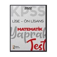 2022 KPSS Ortaöğretim Ön Lisans Genel Yetenek Matematik Yaprak Test İsem Yayınları